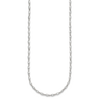 Sterling Silver Polished Oval Bezel CZ 16 Inch with 2 Inch Extension Necklace