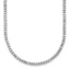 Sterling Silver Rhodium-plated CZ 18 inch Tennis Necklace
