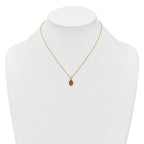 Sterling Silver Gold-plated CZ and Red Enamel Miraculous Medal 15.75 inch with 2 inch extender Necklace