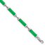 Sterling Silver Rhodium-plated Polished Jade Bars 8 Inch Bracelet