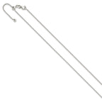 Adjustable Cable Chain in Sterling Silver, 1.50mm, 24 Inch - Sophia Jewelers