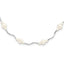 Sterling Silver Rhodium-plated 3-7mm White Near-Round Freshwater Cultured Pearl 13-Station 16 inch with 2.5 inch Extension Necklace