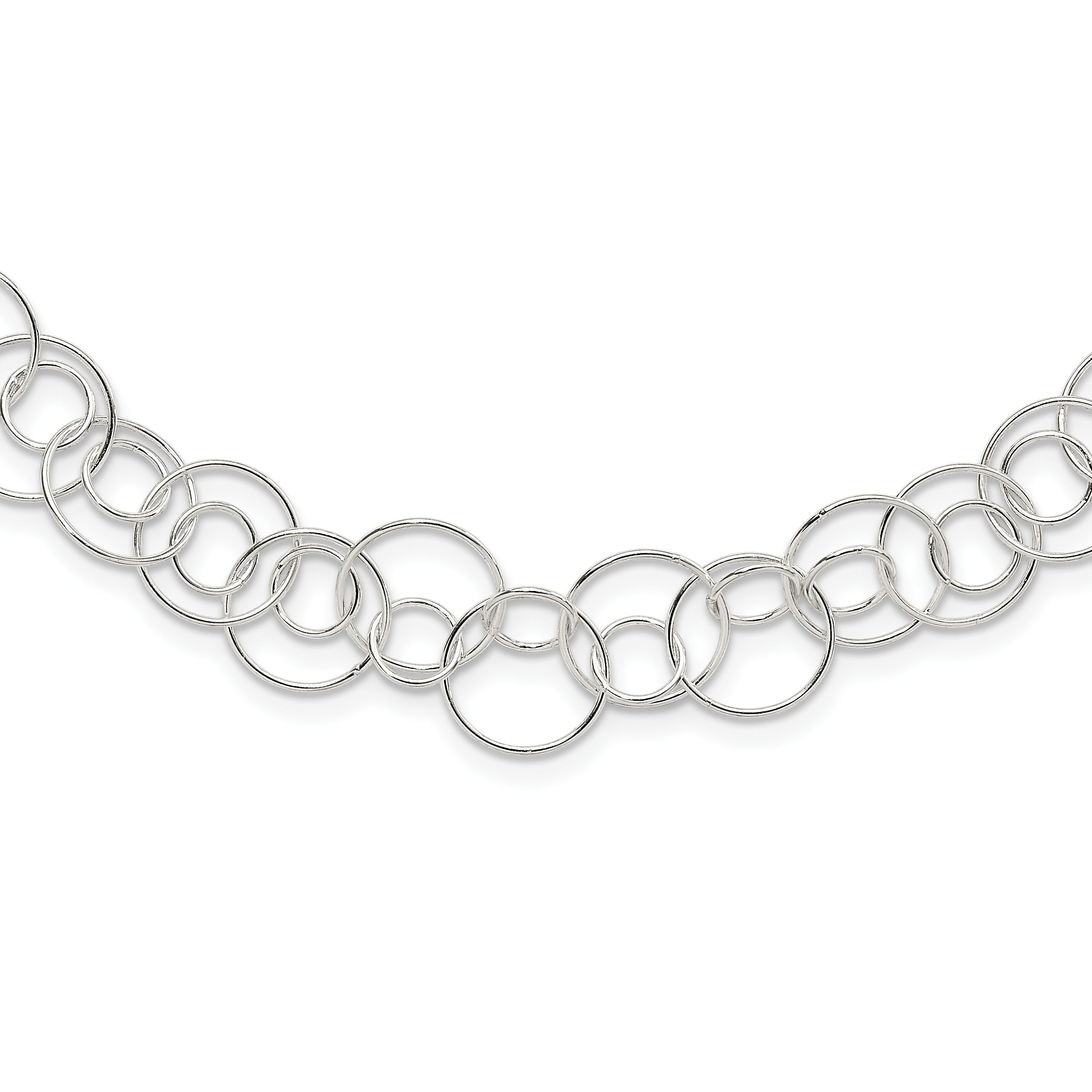 Sterling Silver Fancy Link Necklace Main image