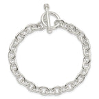 Sterling Silver Polished 6.25mm Fancy Cable Link 7.75 inch Toggle Bracelet