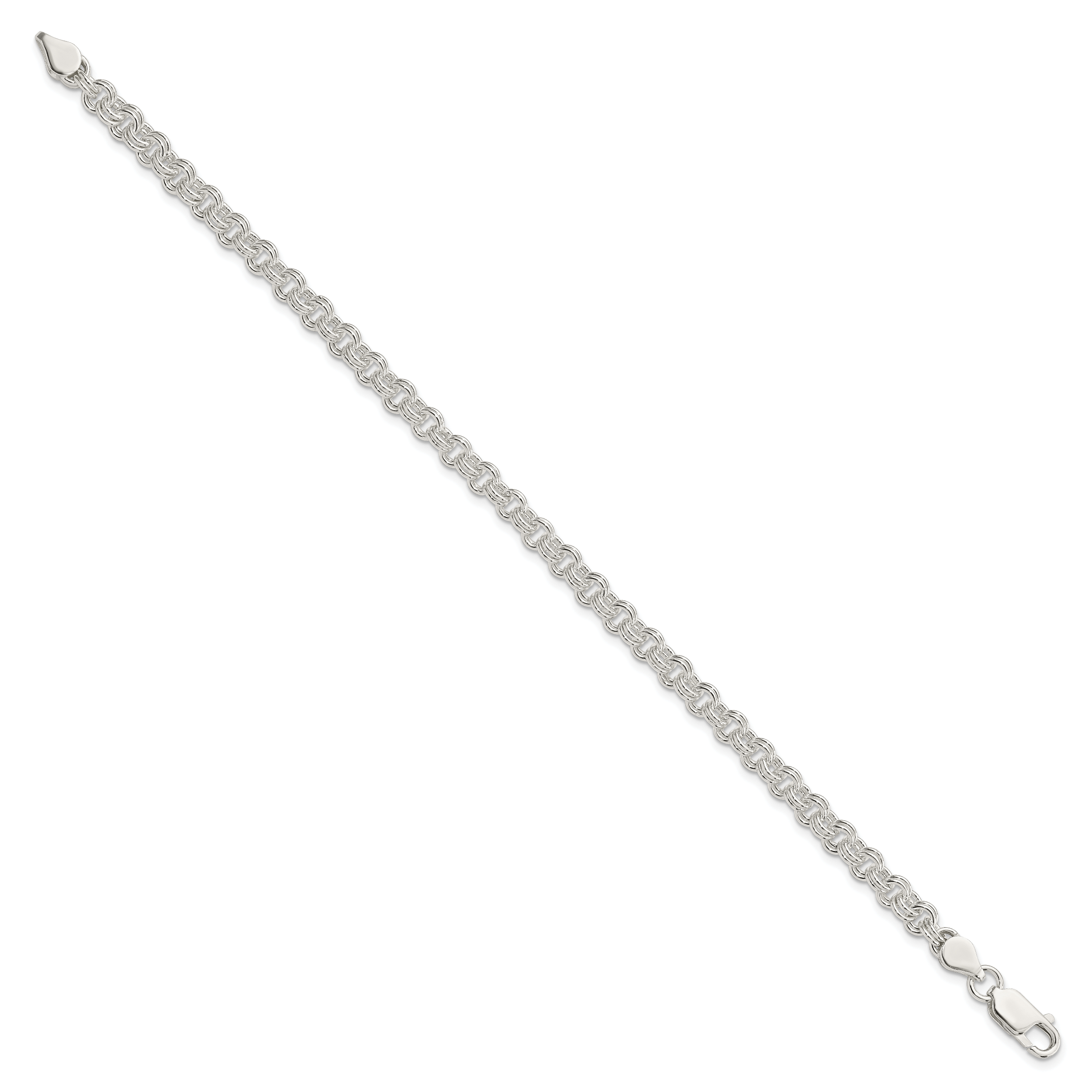 Sterling Silver 4.8mm Fancy Link Bracelet Secondary image