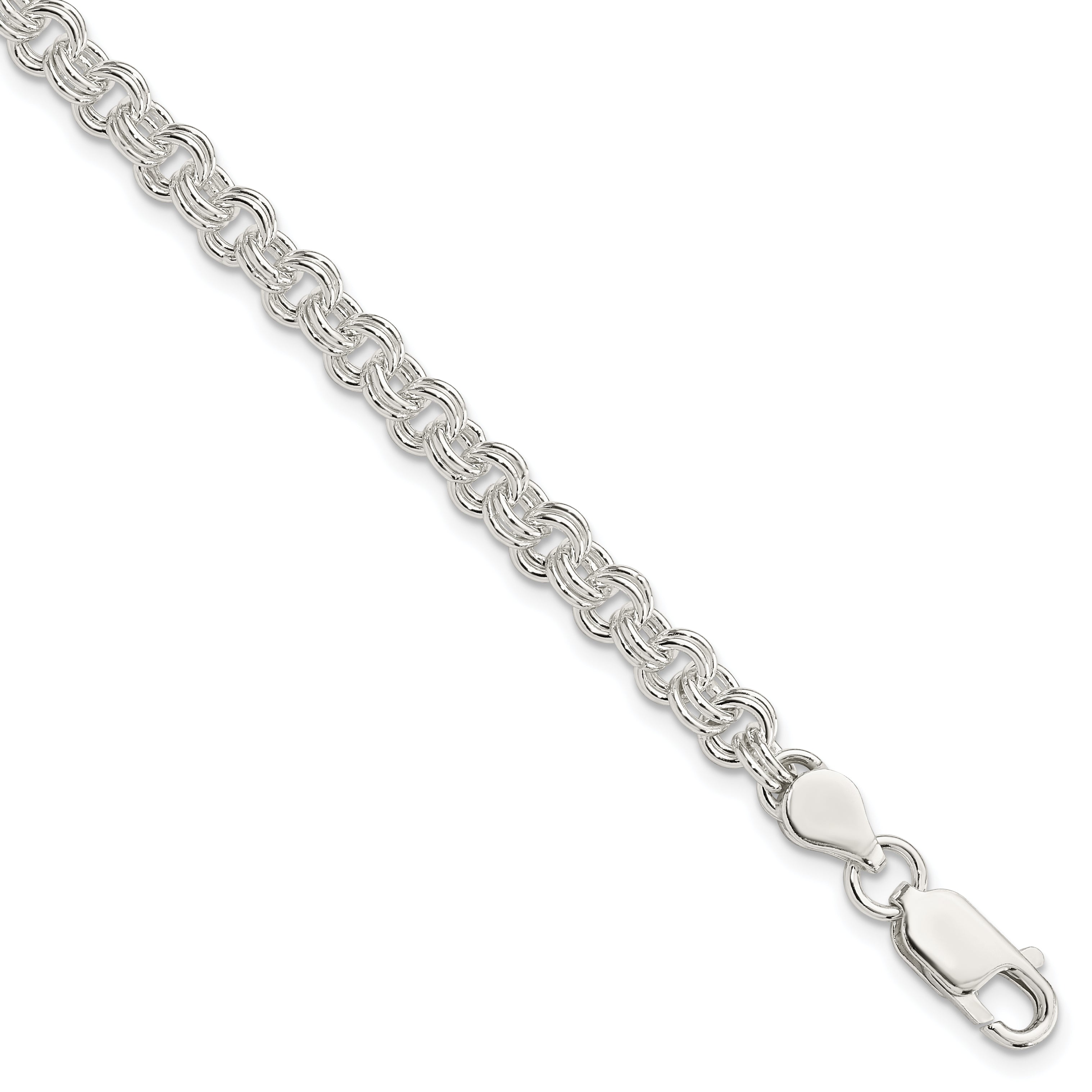 Sterling Silver 4.8mm Fancy Link Bracelet Main image