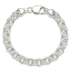 Sterling Silver 7.5inch Double Link Bracelet