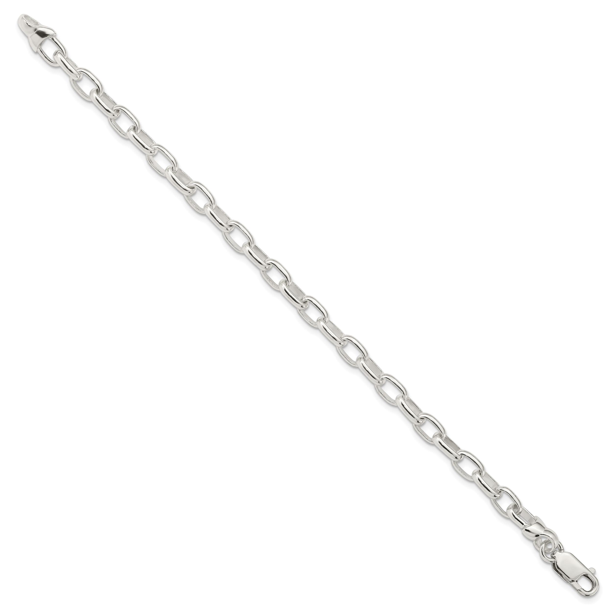 Sterling Silver 7.5inch Fancy Link Bracelet Secondary image