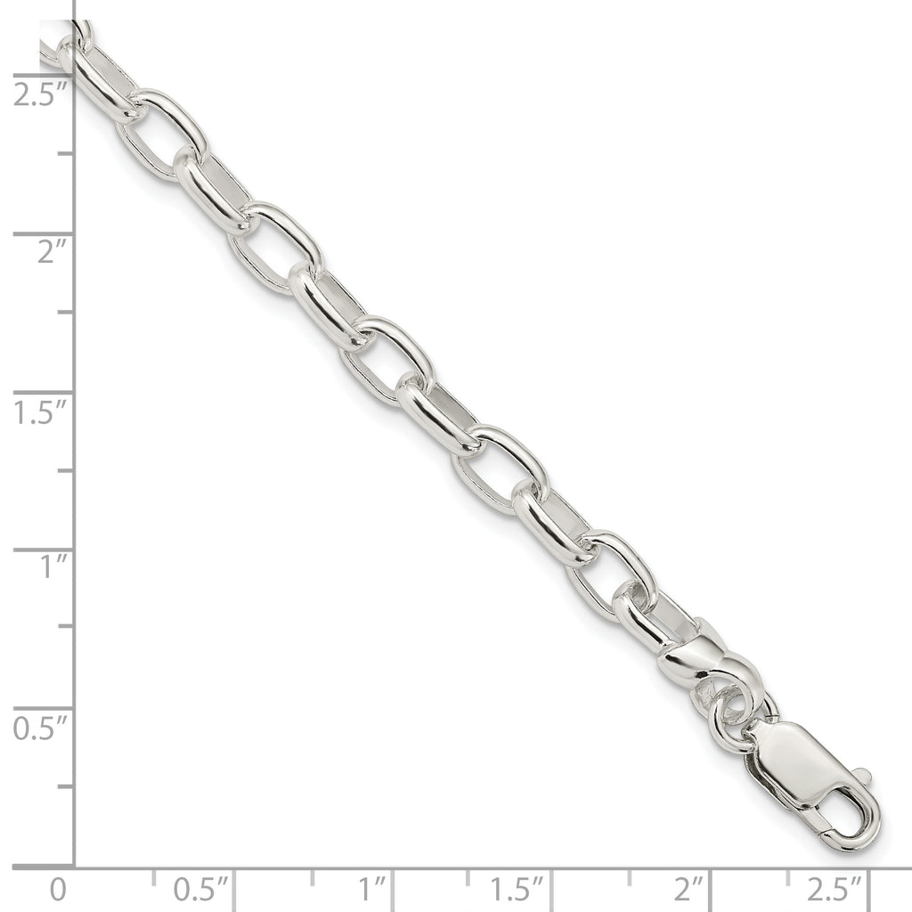 Sterling Silver 7.5inch Fancy Link Bracelet