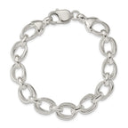 Sterling Silver Fancy Link 7.5 inch Bracelet