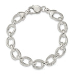 Sterling Silver 8.5inch Fancy Link Bracelet