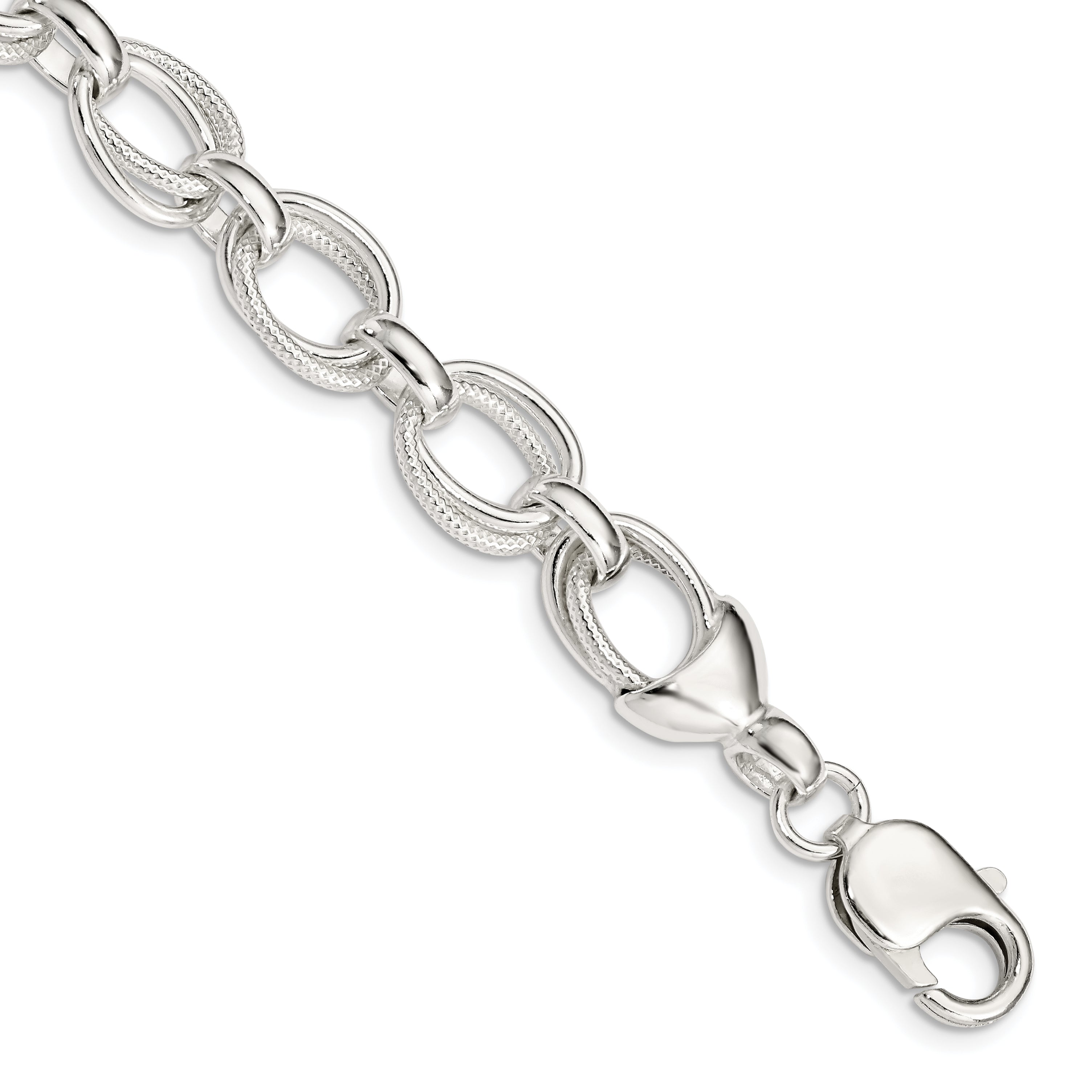 Sterling Silver 8.5inch Fancy Link Bracelet Main image