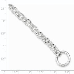 Sterling Silver 8.5inch Fancy Link Bracelet