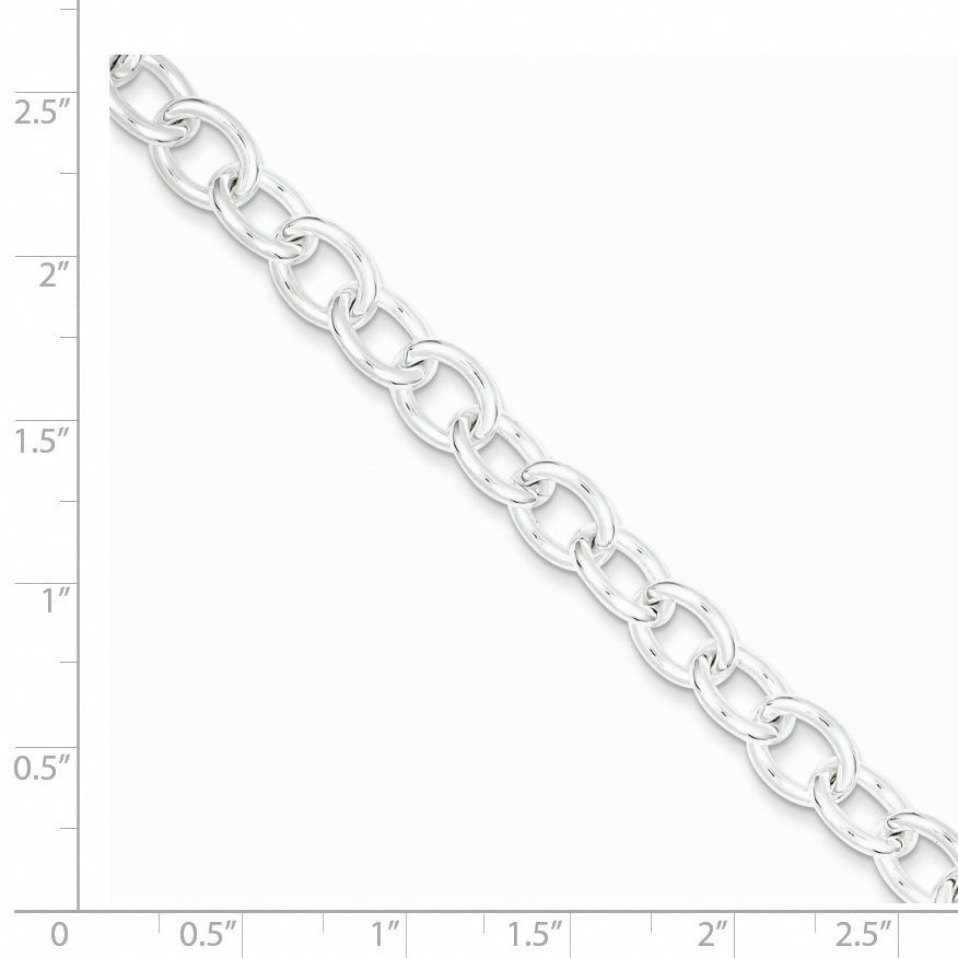 Sterling Silver 7.5inch Fancy Link Bracelet