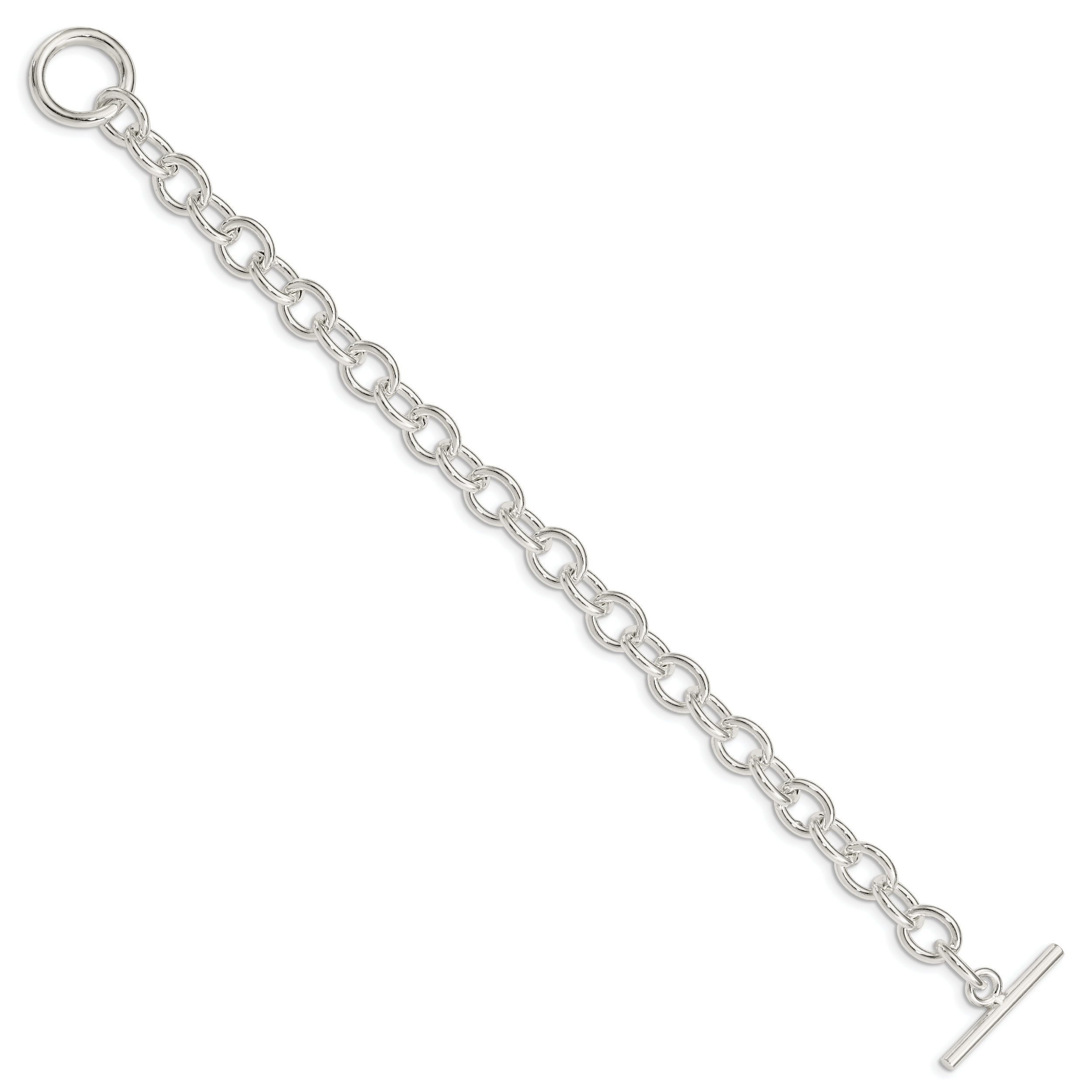 Sterling Silver 7.5inch Fancy Link Bracelet Secondary image