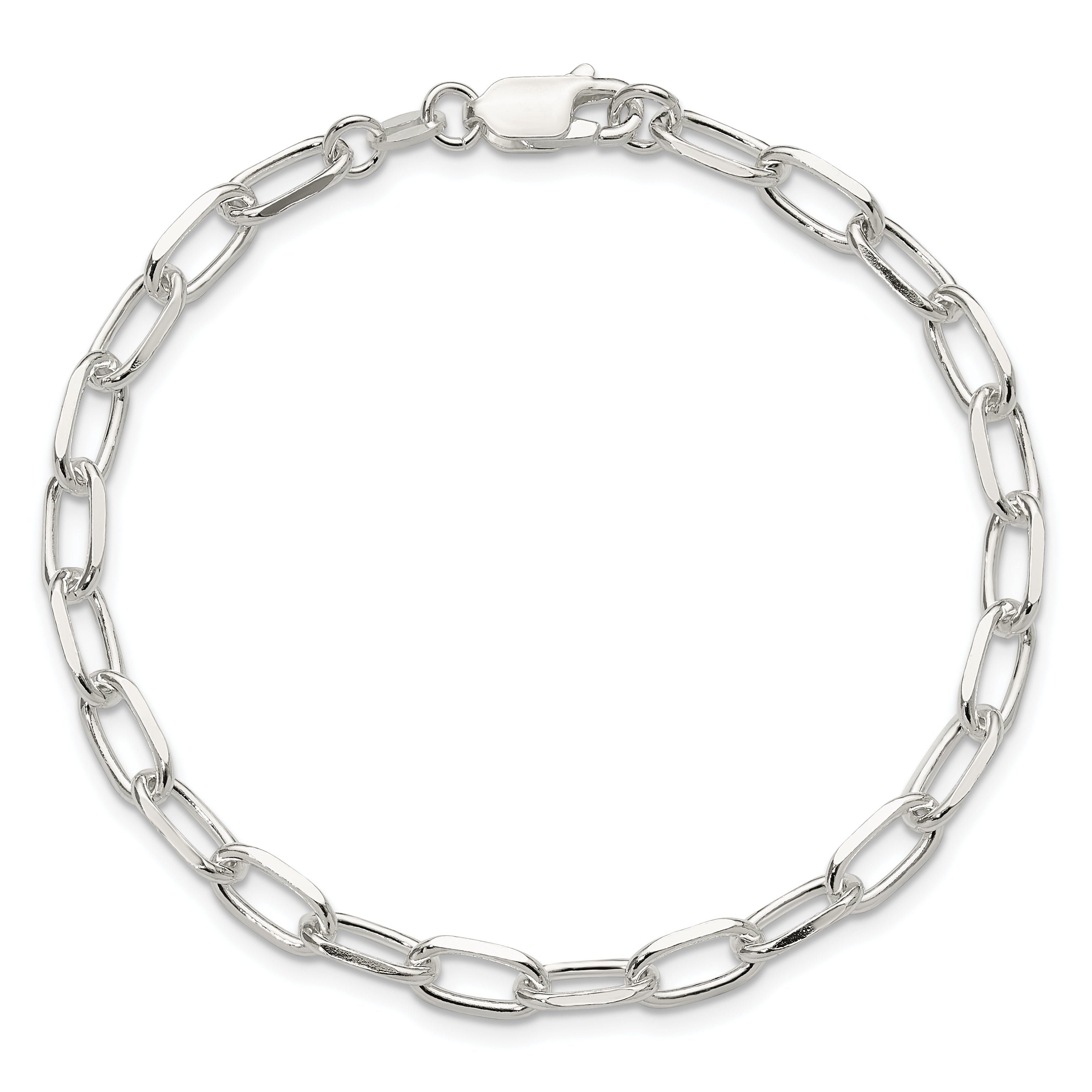 Women's Sterling Silver Link Chain Bracelet 5mm