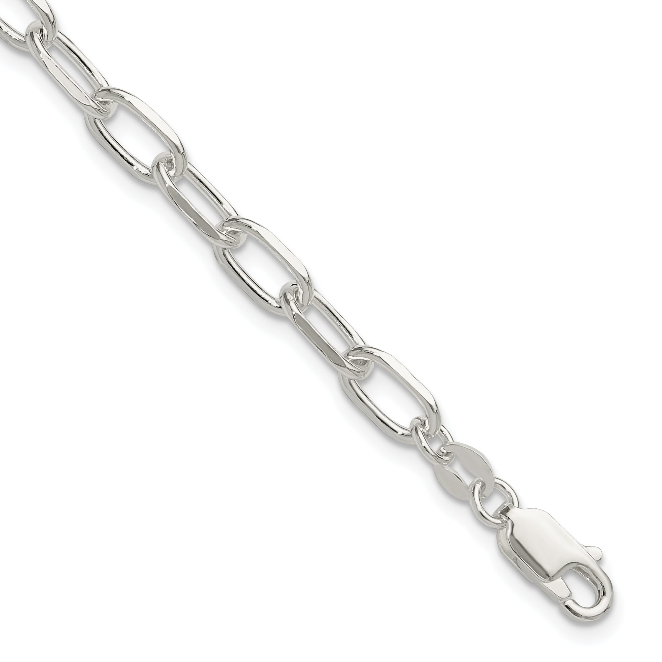 Women's Sterling Silver Link Chain Bracelet 5mm Main image