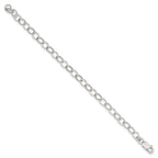 Sterling Silver 8.5inch Fancy Link Bracelet