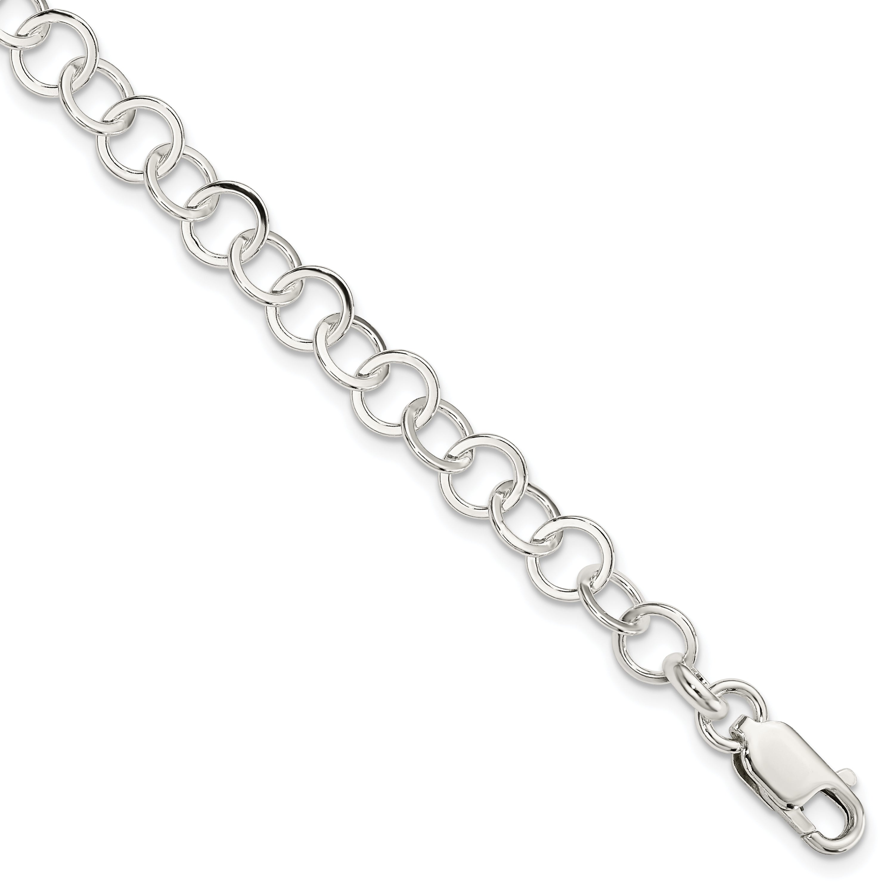Sterling Silver 7.5inch Fancy Link Bracelet Main image