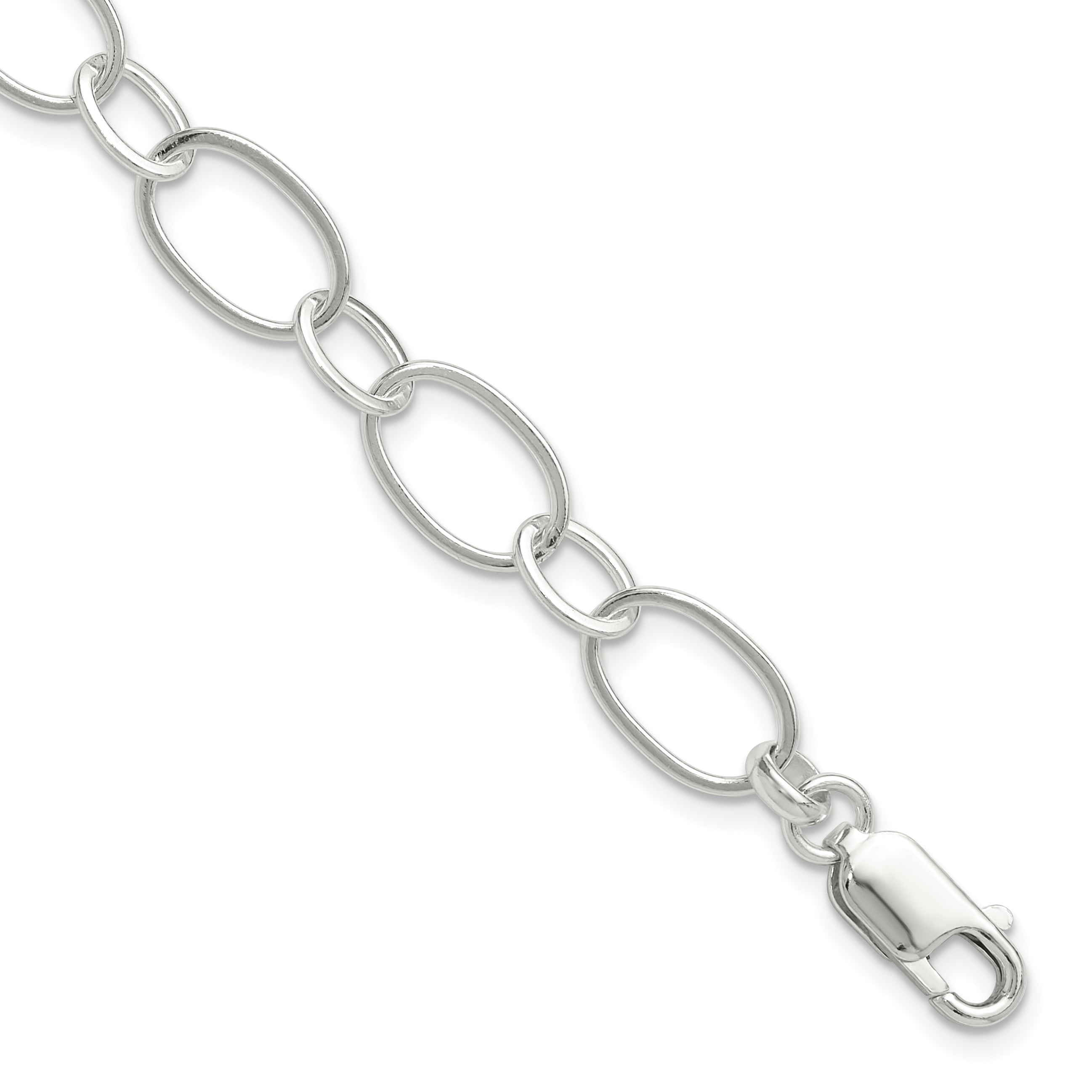 Sterling Silver 7.5inch Fancy Link Bracelet Main image