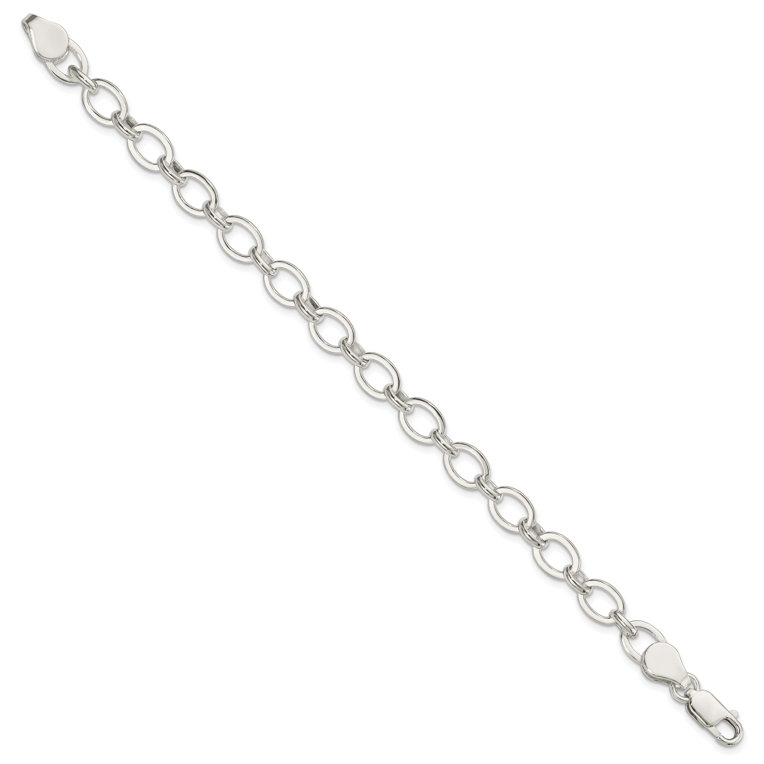 Sterling Silver Fancy Link Bracelet