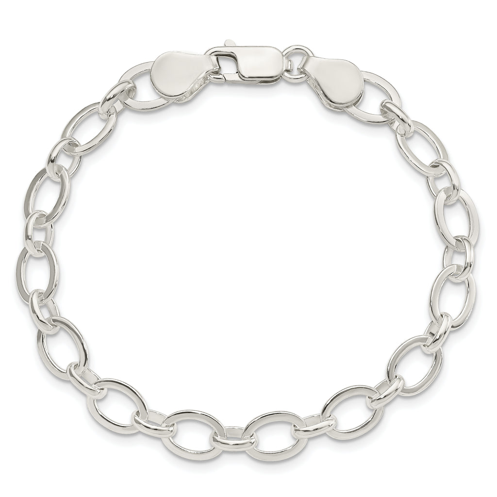 Sterling Silver Fancy Link Bracelet