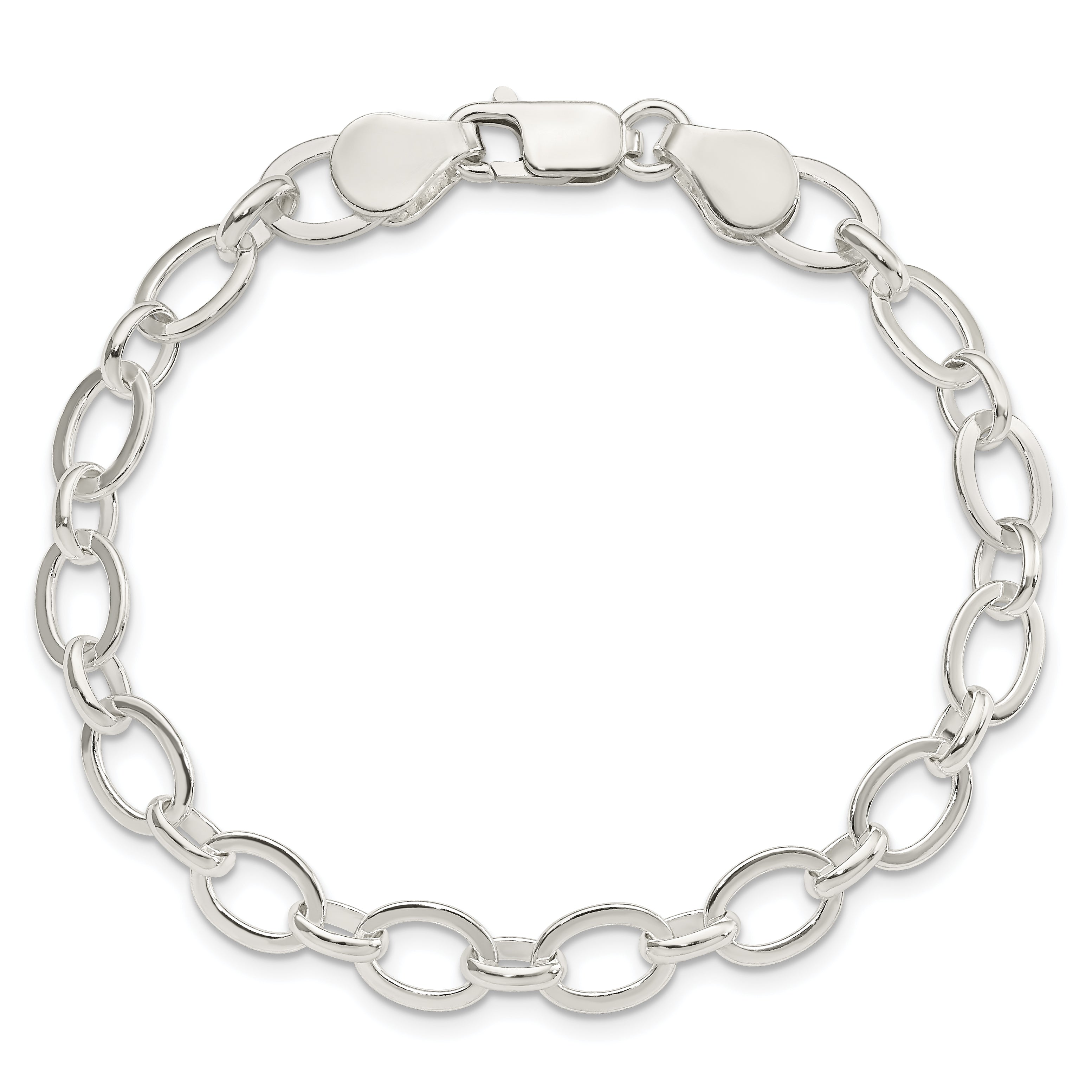 Sterling Silver Fancy Link Bracelet