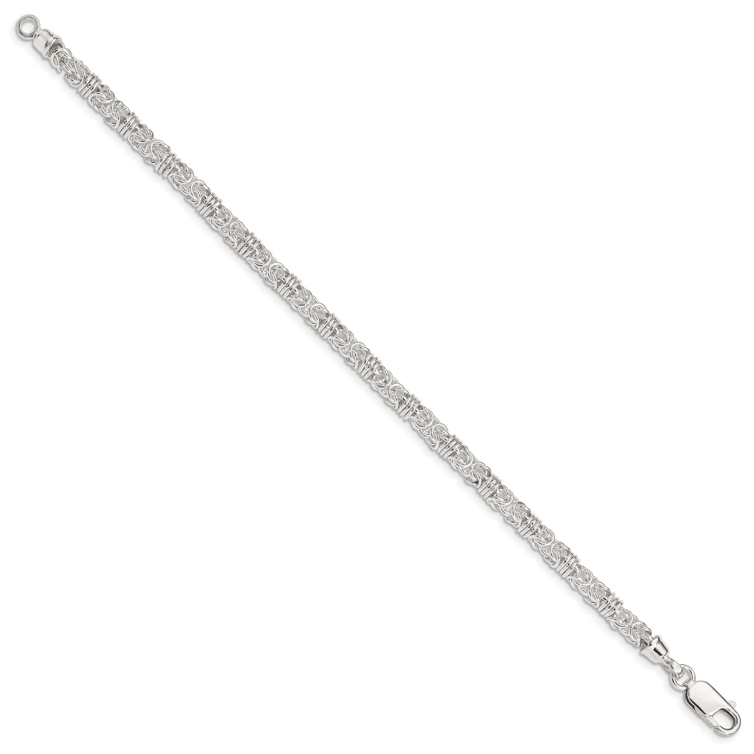 Sterling Silver Polished Fancy Link Bracelet Secondary image