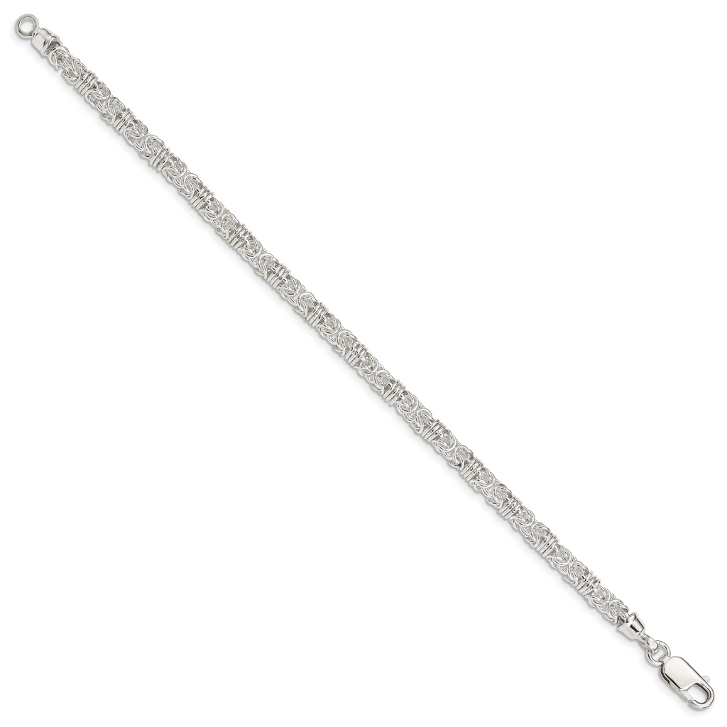 Sterling Silver Polished Fancy Link Bracelet
