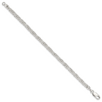 Sterling Silver Polished Fancy Link Bracelet