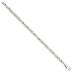 Sterling Silver 7.5inch Polished Fancy Link Bracelet