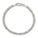 Sterling Silver Polished Fancy Link Bracelet