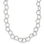 Sterling Silver 18inch Polished Fancy Heart Link Necklace