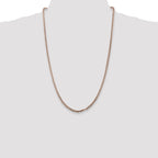 Sterling Silver Antiqued 3.25mm Solid Square Spiga Chain