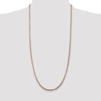 Sterling Silver Antiqued 3.25mm Solid Square Spiga Chain