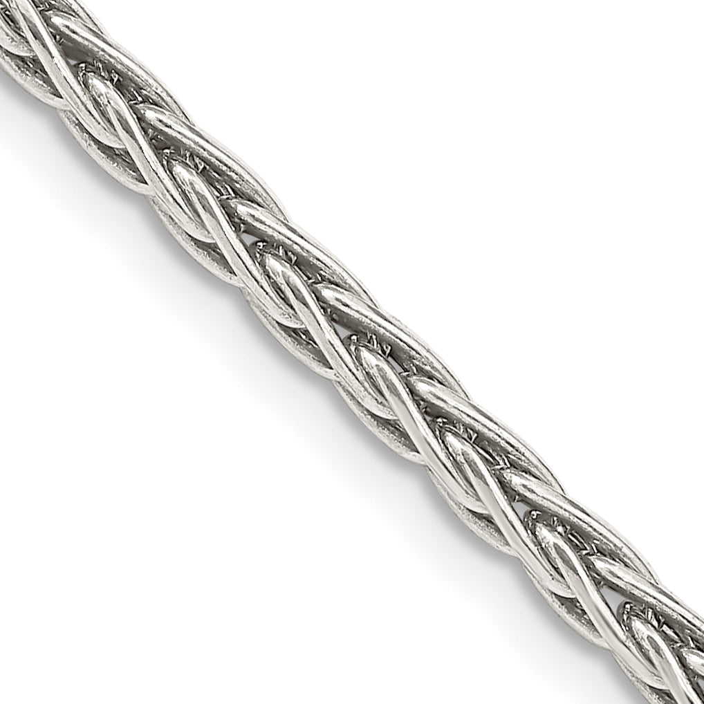 Sterling Silver Antiqued 3.25mm Solid Square Spiga Chain Main image