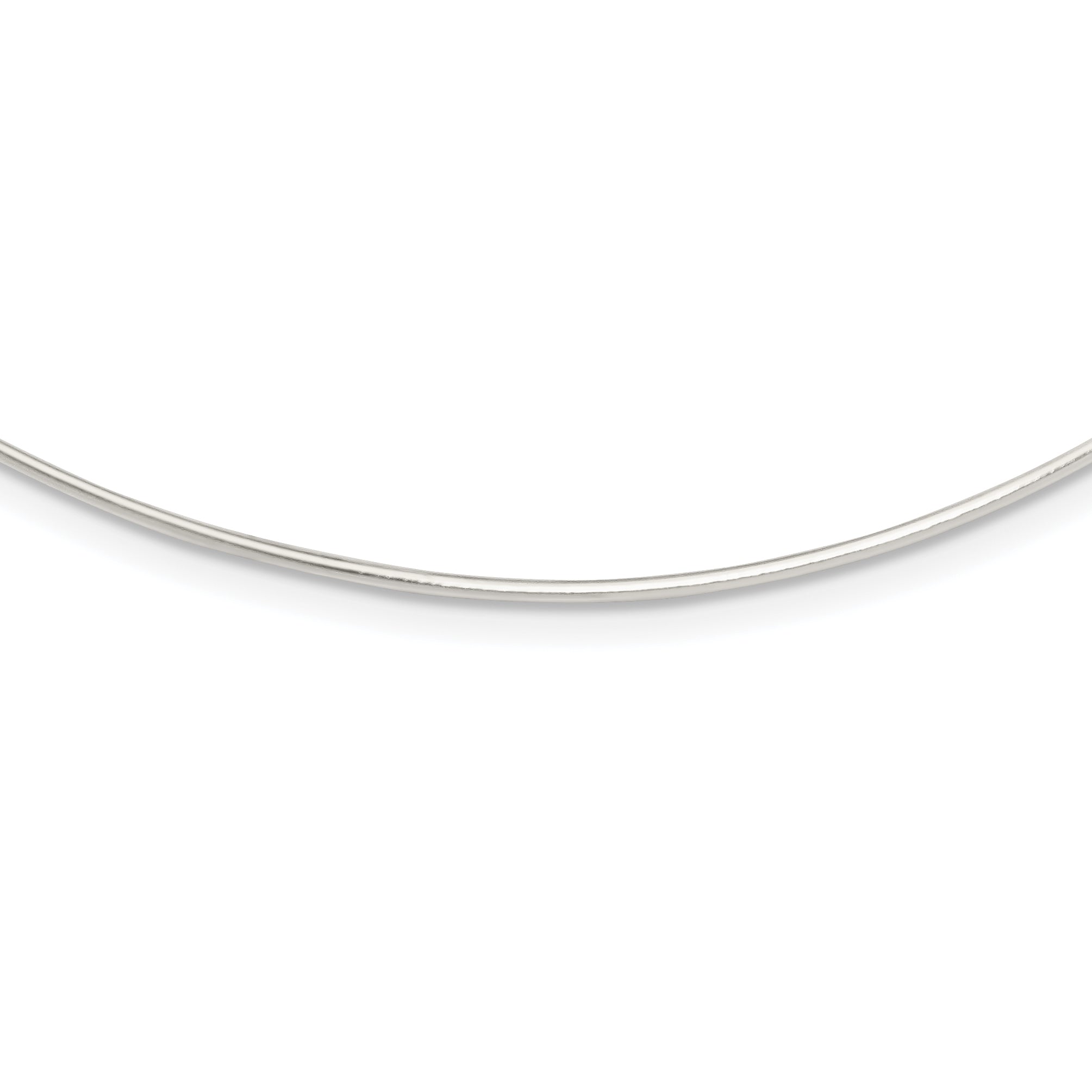 Sterling Silver Solid Polished 1.4mm Neck Wire Necklace Main image