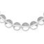 Sterling Silver 12-12.5mm Smooth Beaded Clear Crystal Necklace