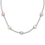 Sterling Silver 9-11mm Multi-color Freshwater Cultured Pearl With  2in ext. Necklace