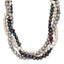 Sterling Silver RH 6-7mm White/Black/Silver FWC Pearl With 2in ext. Necklace