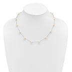 Sterling Silver White Freshwater Cultured Pearl Necklace 6-7mm