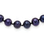 Sterling Silver Rhodium-plated 6-7mm Black Near-Round Freshwater Cultured Pearl 24 inch Necklace