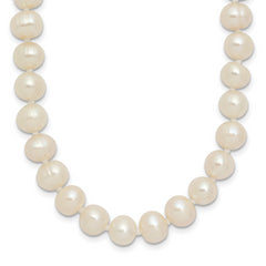6-7mm White Semi-round Freshwater Cultured Pearl Endless 80 inch Necklace
