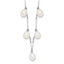 Sterling Silver Rhodium-Rhodium-Plated 7-8mm White Teardrop Freshwater Cultured Pearl 7-Station 17.5 inch Necklace