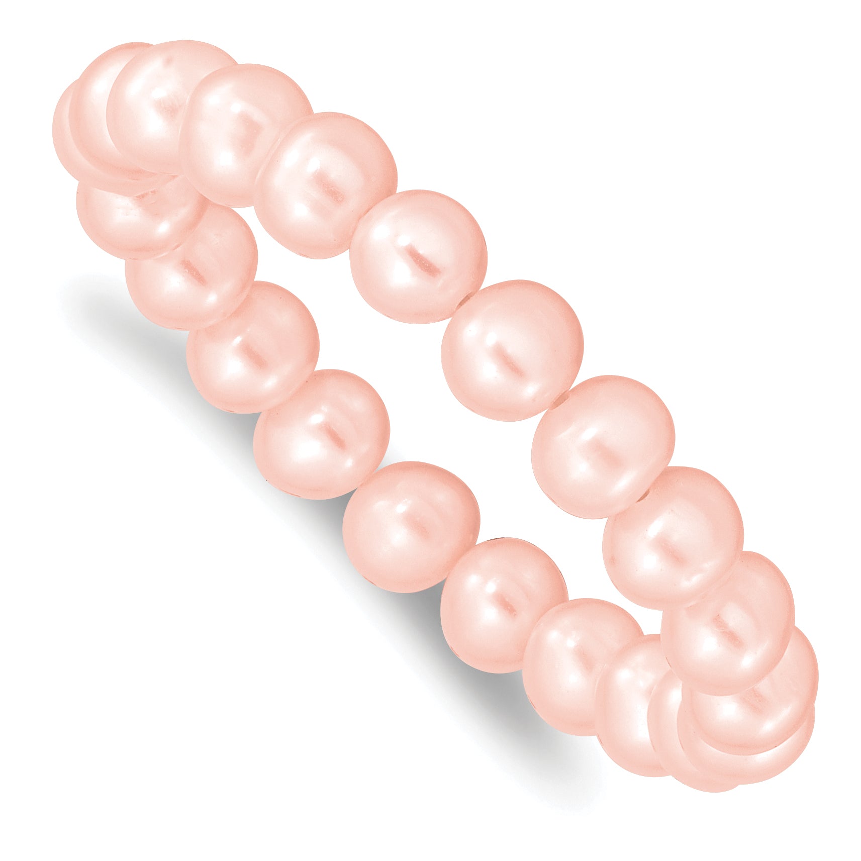 Madi K 5-6mm Pink Semi-Round Freshwater Cultured Pearl Children's Stretch Bracelet Main image