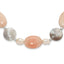 Sterling Silver Aventurine,Crystal and FWC Pearl With 2 Inch Extention Necklace