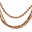 Sterling Silver Gold-plated Multi Stone Adj. 17in or 40in Necklace