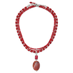 Sterling Silver Multi Stone Adjustable 17in or 40in Necklace