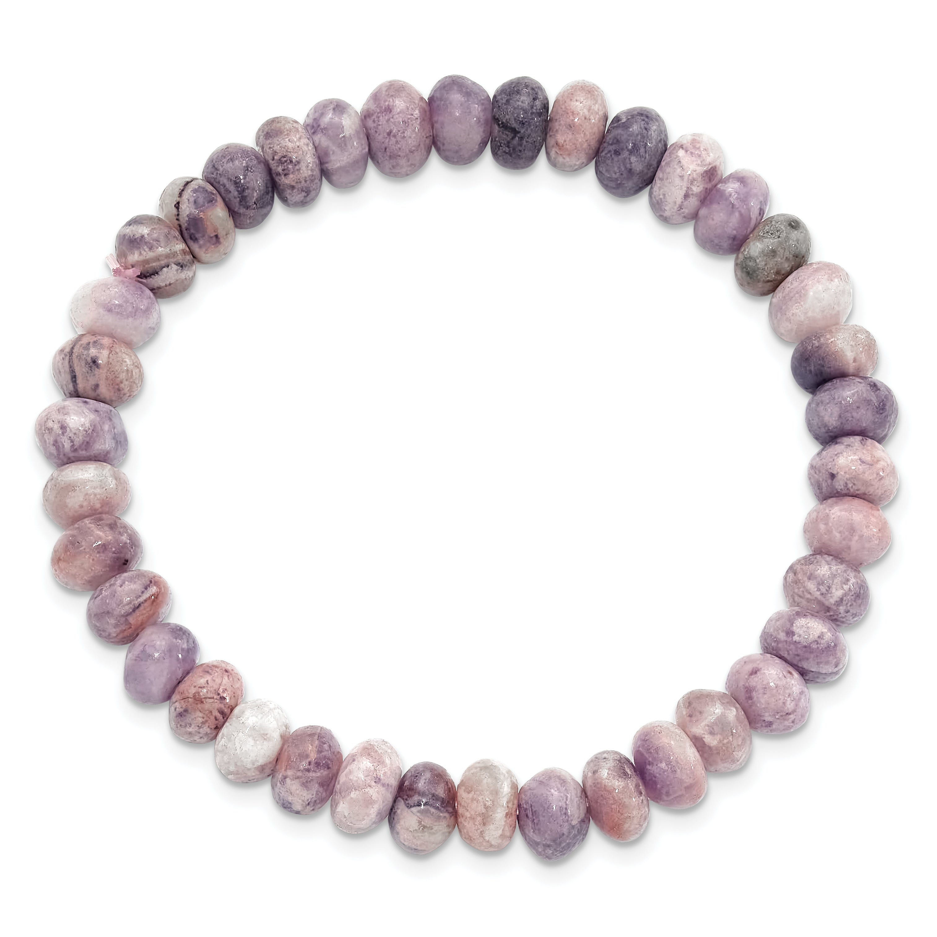 Charoite 7mm Beaded Stretch Bracelet