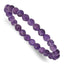 Amethyst Faceted 7.00mm Beaded Stretch Bracelet